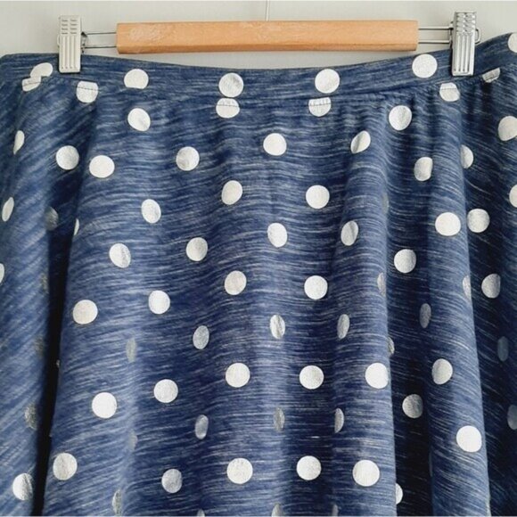 AUTHENTIC AMERICAN HERITAGE \ 2X Terry Circle Mini Skirt Blue & Black Sz 20 - Picture 3 of 15